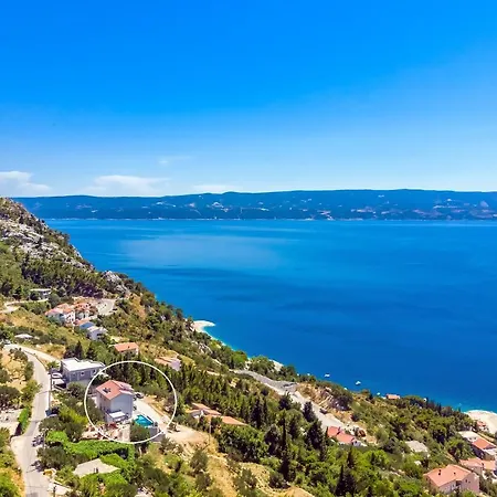 Villa Belvedere With Heated Pool, Billiards, Media Room, Sea Views,10 Pax Omiš